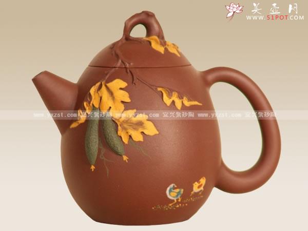 紫砂壶图片:瓜香情趣 - 美壶网