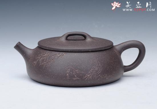 紫砂壶图片：大口石瓢 - 美壶网