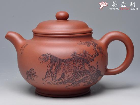 紫砂壶图片：掇只（特大品） - 美壶网