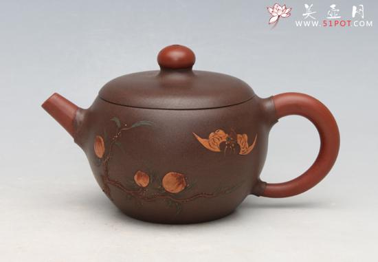 紫砂壶图片：双色壶150CC - 美壶网