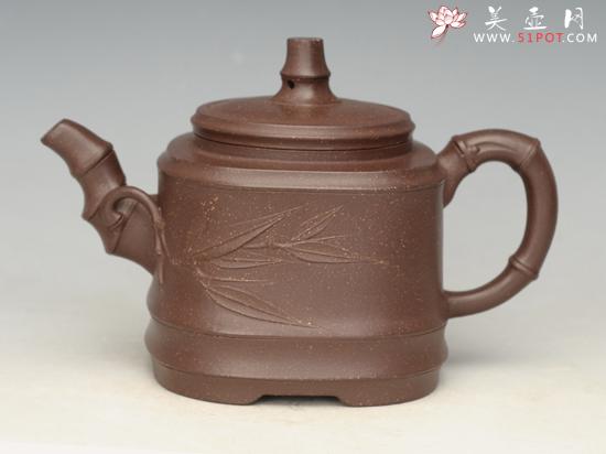 紫砂壶图片：顶天竹 - 美壶网