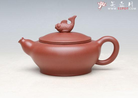 紫砂壶图片：鱼趣 - 美壶网