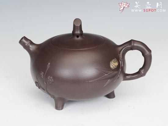 紫砂壶图片：三足鼎立 - 美壶网