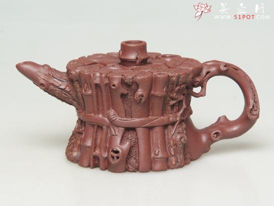 紫砂壶图片:束柴三友 150cc - 美壶网