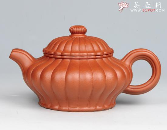 紫砂壶图片:菱花虚扁 - 美壶网