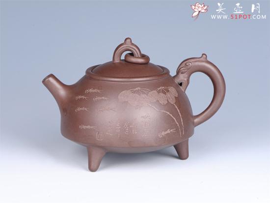 紫砂壶图片:- 三脚玲珑 - - 美壶网