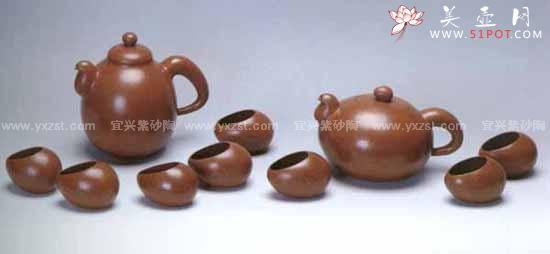 紫砂壶图片：晨曲茶具 - 美壶网