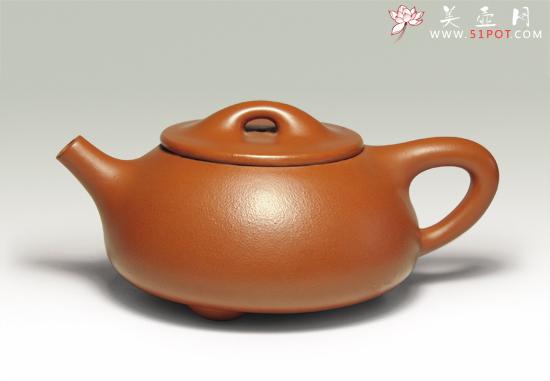 紫砂壶图片：朱泥石瓢 - 美壶网