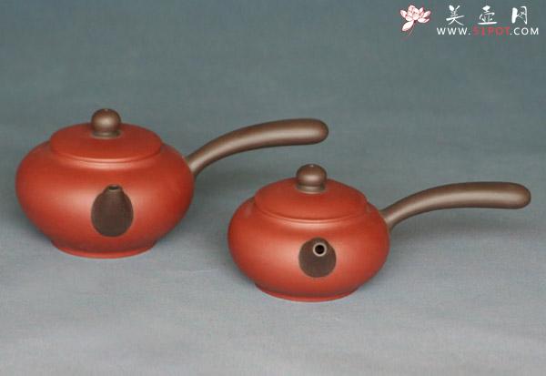 紫砂壶图片：横把双色小品 - 美壶网