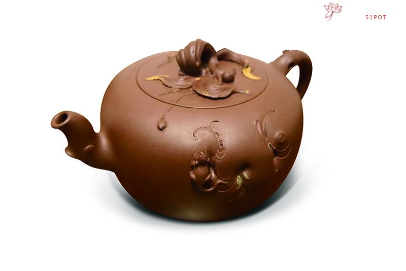 紫砂壶图片：灵猴献寿 - 美壶网