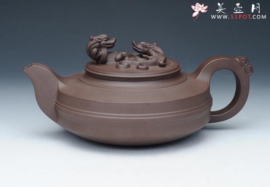 紫砂壶图片：楚汉风韵 老紫泥 - 美壶网