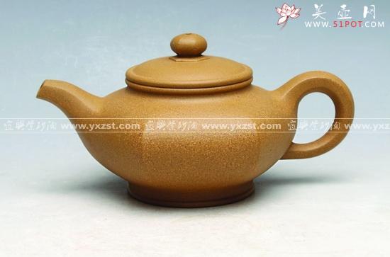 紫砂壶图片：六方合欢壶 - 美壶网