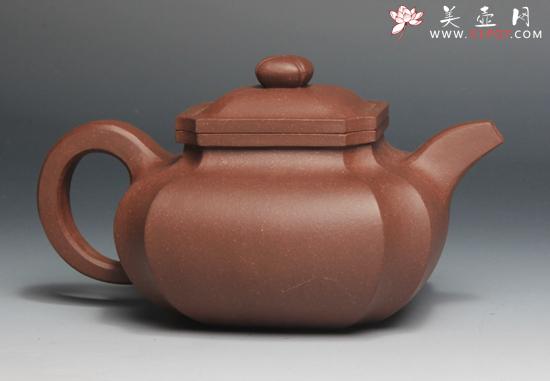 紫砂壶图片：四方菱花 - 美壶网