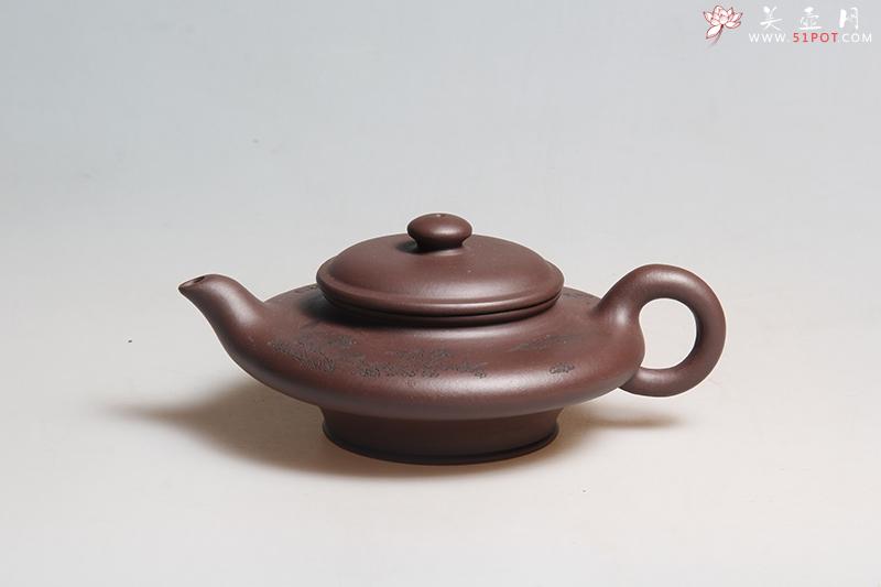 紫砂壶图片：虚扁壶 - 美壶网