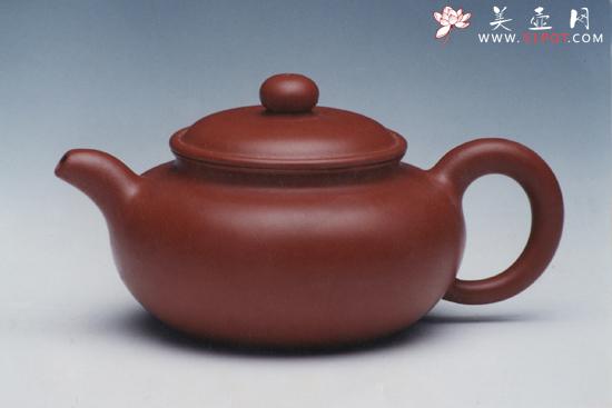 紫砂壶图片：小仿古（朱泥 - 美壶网