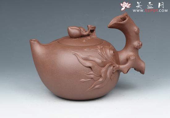 紫砂壶图片：寿桃 - 美壶网