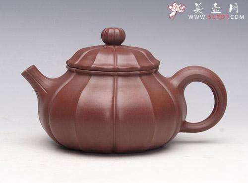 紫砂壶图片:雅姿菱花(全手工 - 美壶网
