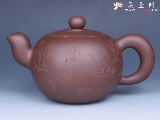 紫砂壶图片：   - 美壶网