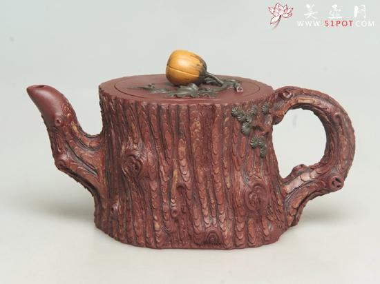 紫砂壶图片:翠松留香 300cc - 美壶网