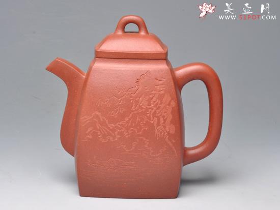 紫砂壶图片：大汉方 清水泥 780cc - 美壶网