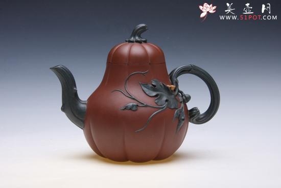 紫砂壶图片：双色葫芦 - 美壶网