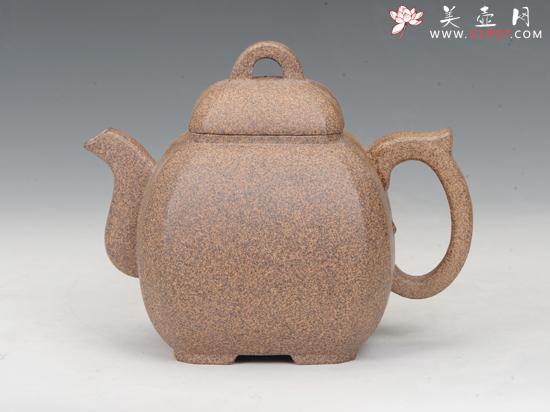 紫砂壶图片：四方抽角 - 美壶网