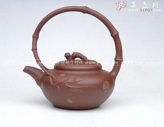 紫砂壶图片：缘竹提 - 美壶网