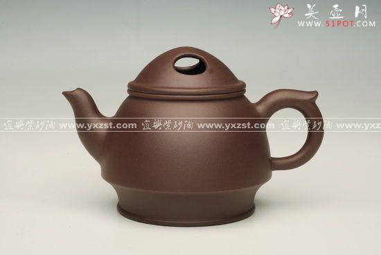 紫砂壶图片：牛盖斗笠 - 美壶网