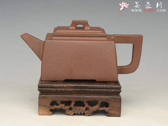 紫砂壶图片：升方  容量：350cc - 美壶网