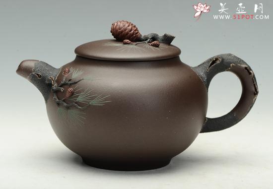 紫砂壶图片：松果 - 美壶网