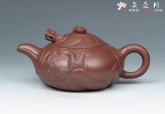 紫砂壶图片：鱼化龙4 - 美壶网