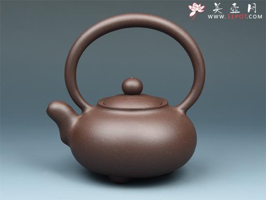 紫砂壶图片：圆珠提梁 - 美壶网