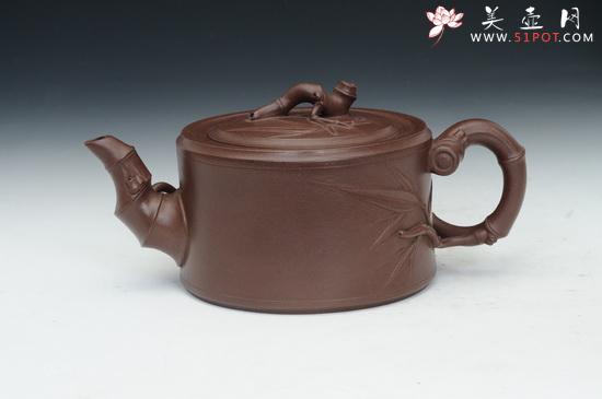 紫砂壶图片：竹段 (1) - 美壶网