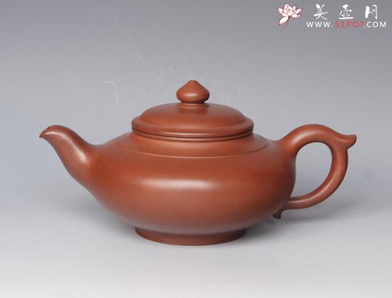 紫砂壶图片：扁笑樱 - 美壶网