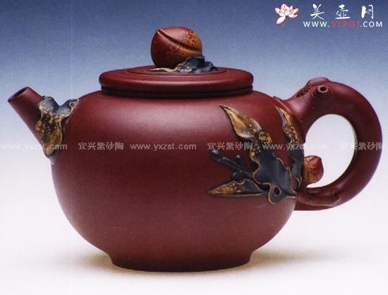 紫砂壶图片:祝君长寿壶 - 美壶网