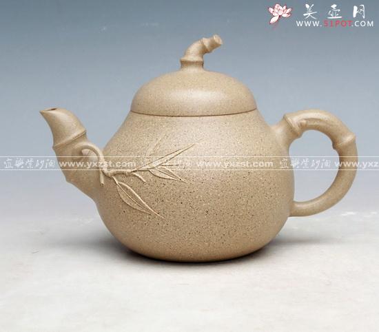 紫砂壶图片：竹韵 - 美壶网