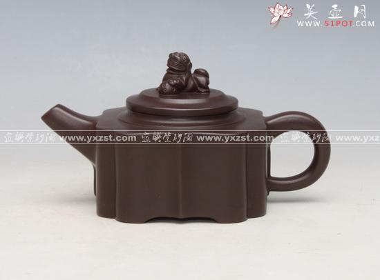 紫砂壶图片：锦囊狮灯 - 美壶网