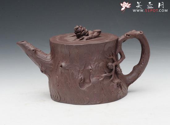 紫砂壶图片:松段 - 美壶网