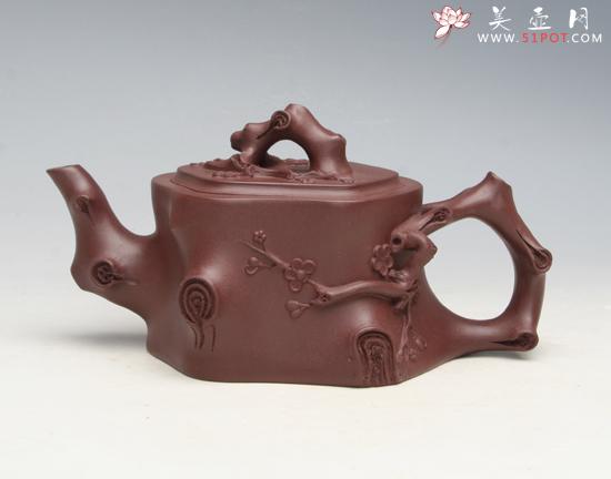 紫砂壶图片：梅段 - 美壶网