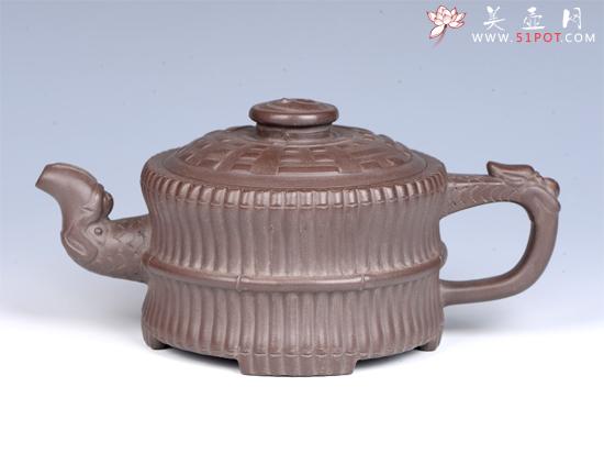 紫砂壶图片：- 龙头一捆竹 - - 美壶网