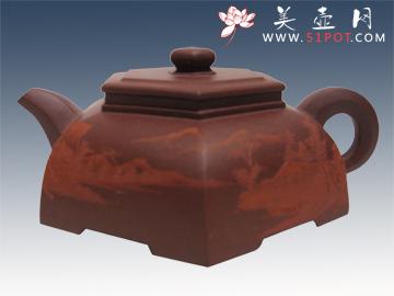 紫砂壶图片：扁六方 - 美壶网