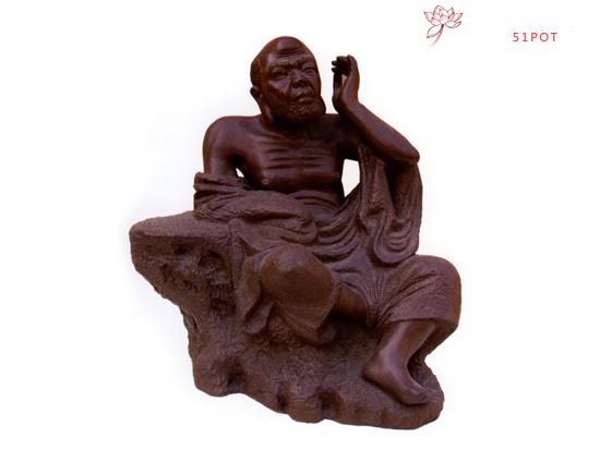 紫砂壶图片：挖耳罗汉作者：高级工艺师吴克强 - 美壶网