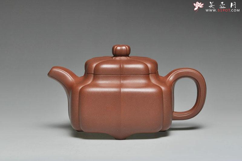 紫砂壶图片：筋纹宝菱 - 美壶网