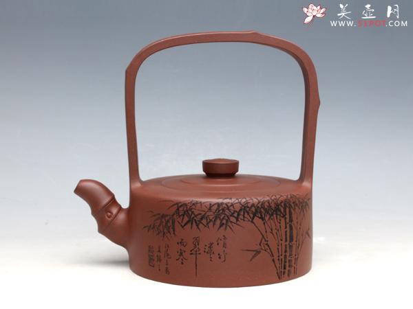 紫砂壶图片：修竹提梁 - 美壶网