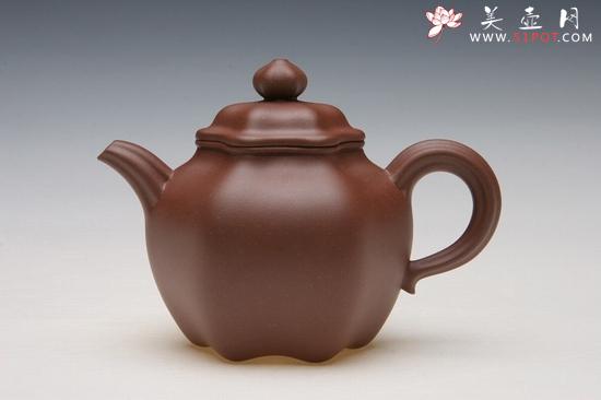 紫砂壶图片：筋纹莲子 - 美壶网