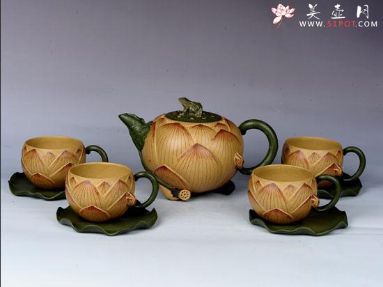 紫砂壶图片:荷花莲子 - 美壶网