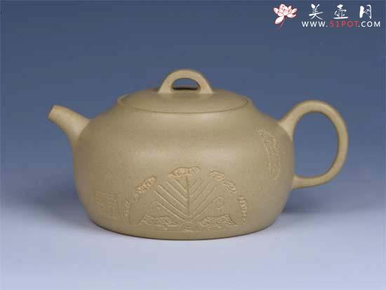 紫砂壶图片:- 本山绿泥福栏 - - 美壶网