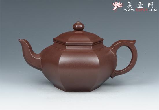 紫砂壶图片：六方笑樱 - 美壶网