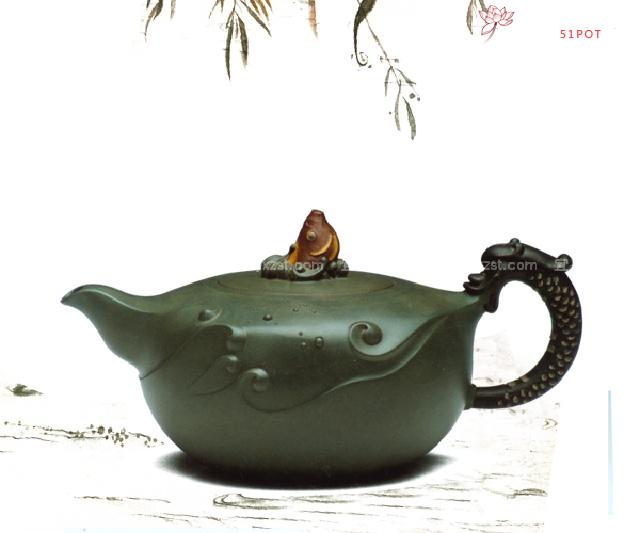 紫砂壶图片：鱼化龙 - 美壶网