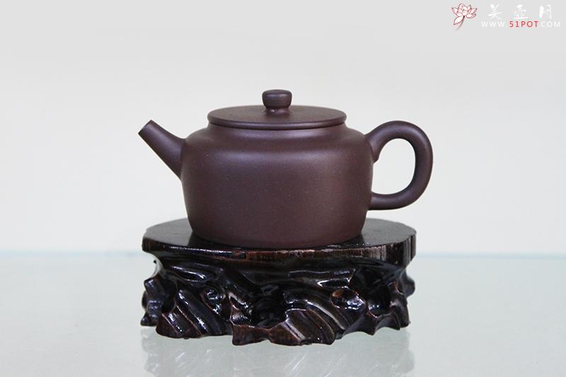 紫砂壶图片：小桑扁壶 - 美壶网